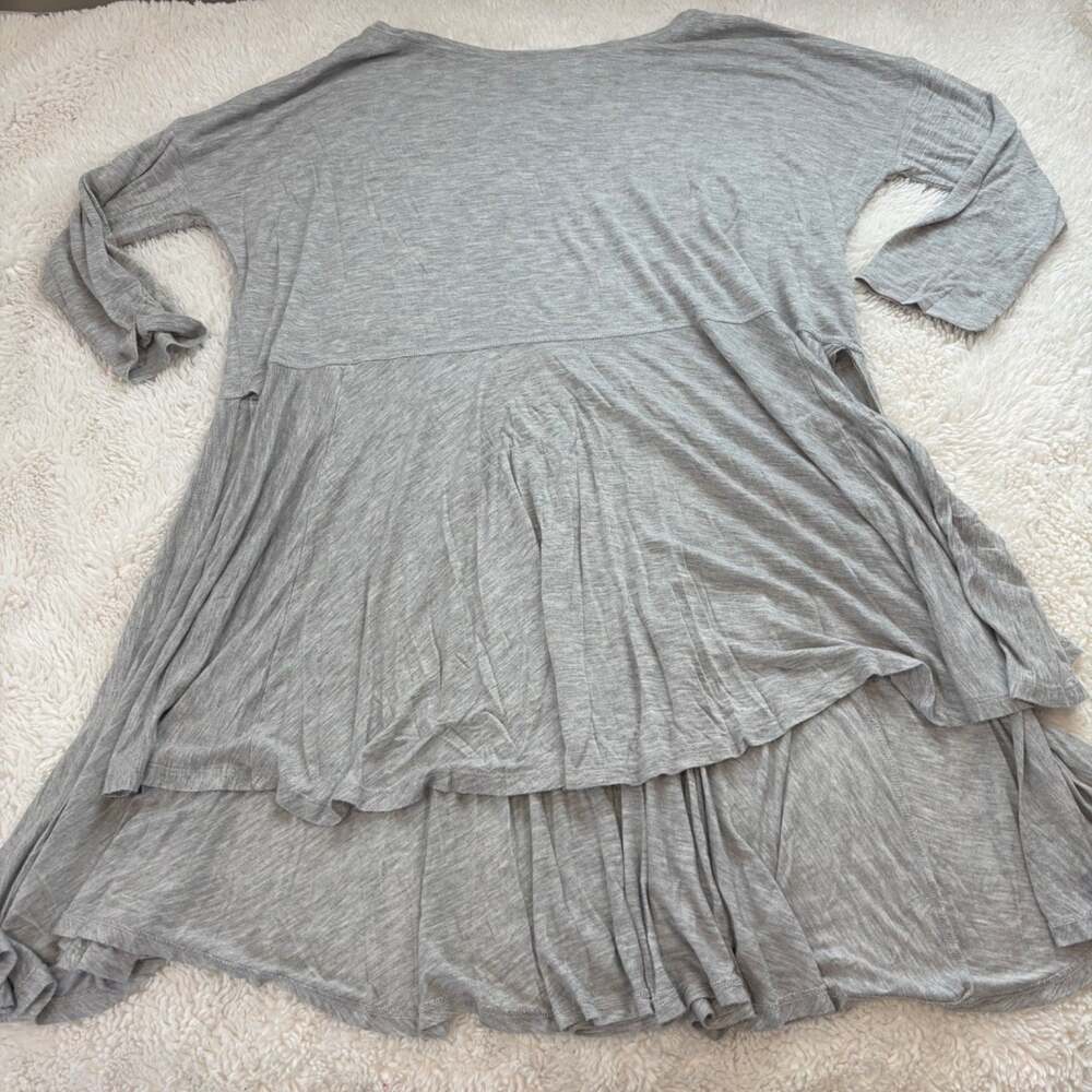 FP Beach Womens Gray Stretch Flowy Dress Sz XS/S Beach Resort Boho Indie Casual